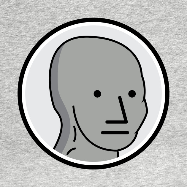 NPC Meme T Shirt by UnluckyDevil